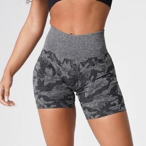 NVGTN Black Camo Seamless Shorts